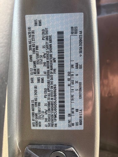 2018 Ford Escape SE