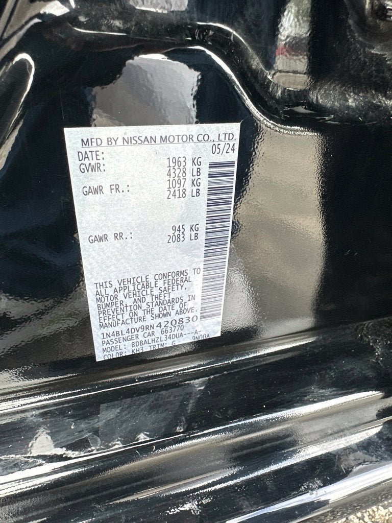 2024 Nissan Altima 2.5 SV