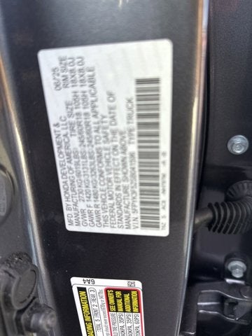 2025 Honda Ridgeline RTL