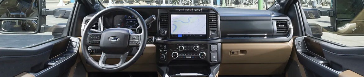 front console of a 2024 Ford Super Duty F-250