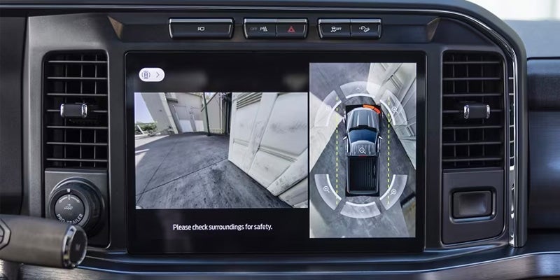 view of camera showing the surrounding areas of a 2024 Ford Super Duty F-250