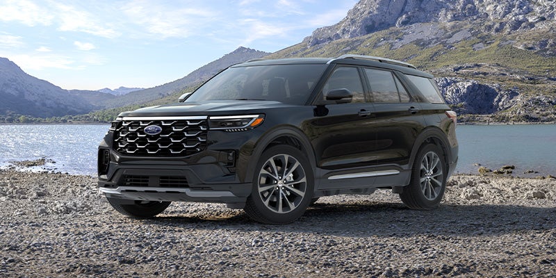 Front view of a 2025 Ford Explorer