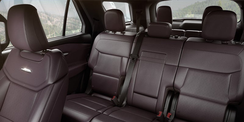 interior view of the seating of a 2025 Ford Explorer
