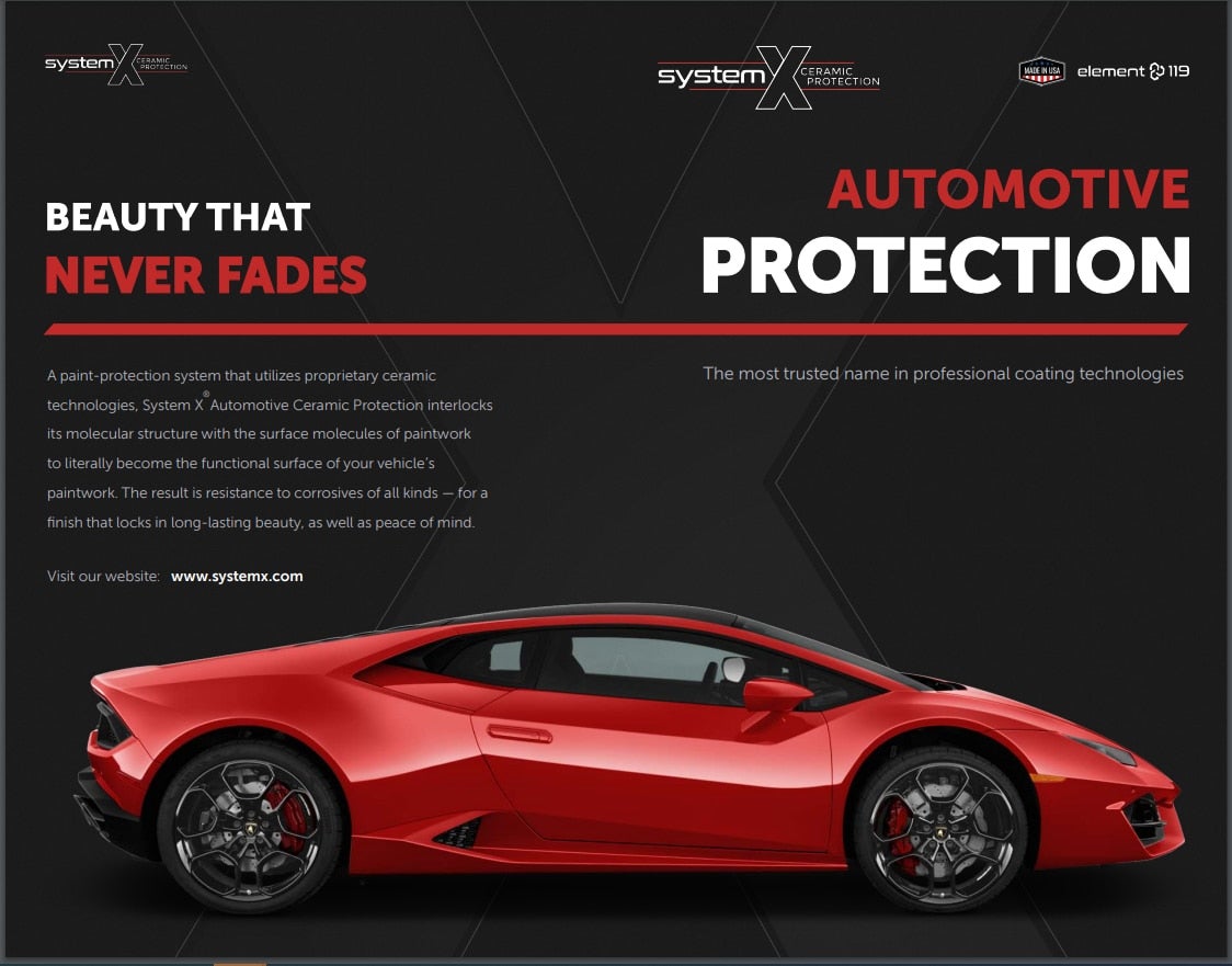 Beauty that never fades automotive protective system x ceramic